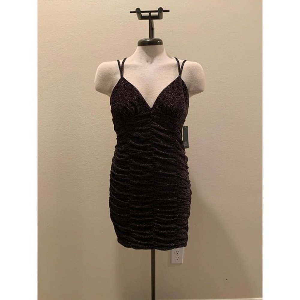 Black Sparkle Dress Medium BodyCon